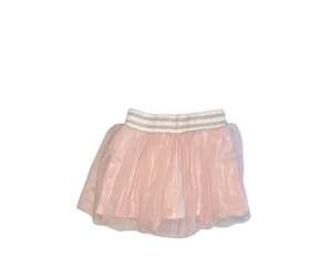 Splendid Girls' Pink Tulle Skirt with Striped Elastic Waistband Size 3T
